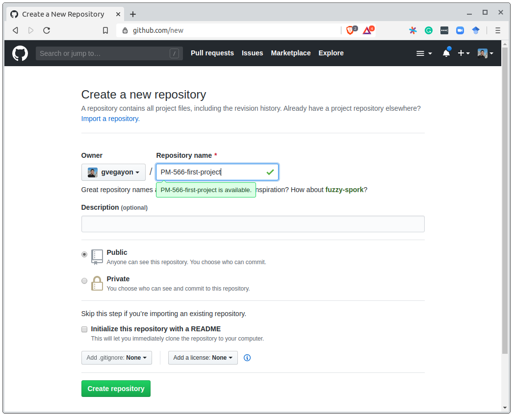New GitHub repo 2